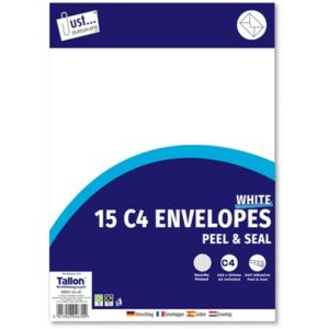 JUST STATIONERY ENVELOPE C4 PEAL AND SEAL 15