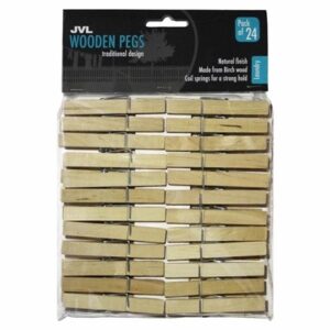 JVL PEG WOODEN 24 PEGS