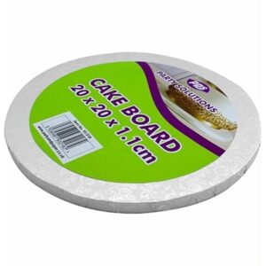 PPS CAKE BOARD ROUND 8 INCH PK5