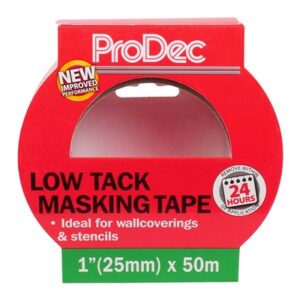 PRODEC LOW TACK MASKING TAPE 25MMX50M
