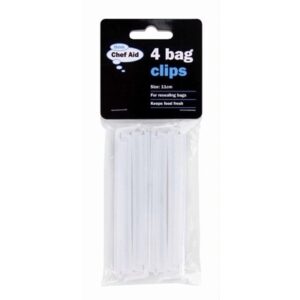 CHEF AID 11CM BAG CLIPS 4 PACK