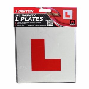 DEKTON CAR MAGNETIC L  PLATE 2PC