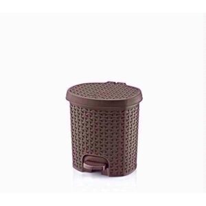 HOBBY RATTAN PEDAL BIN 5.5LTR ASSORTED