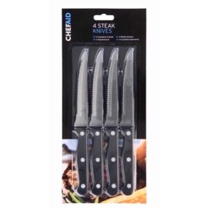 CHEF AID 4PK STEAK KNIVES
