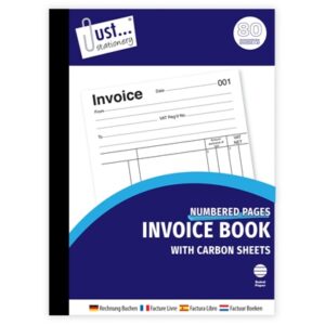 JUST STATIONERY BOOK INVOICE PK12