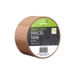 BRIGHT & HOMELY TAPE HEAVY DUTY PARCEL BROWN 70M X 48MM EACH