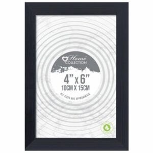 HOME COLLECTION BLACK FRAME 4X6INCH