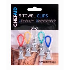 CHEF AID 5PK TOWEL CLIPS