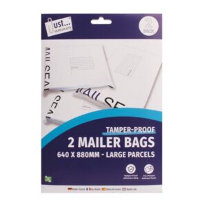 JUST STATIONERY MAILING BAGS  EXTRA LARGE 2PK
