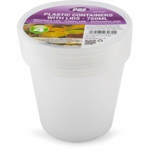 PPS MICRO 4 ROUND CONTAINER & LID 750ML