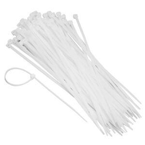 DEKTON CABLE TIES WHITE 100PCS 4.8MMX250MM