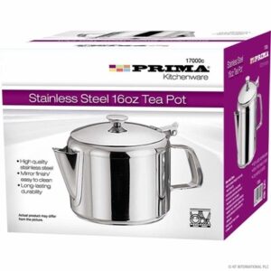 PRIMA  STAINLESS STEEL TEA POT 16OZ