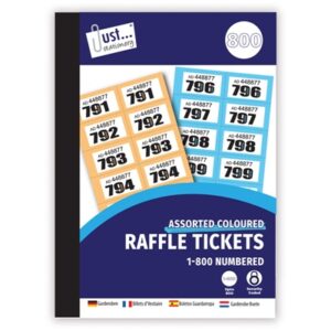 CLOAKROOM TICKETS 1-800 PK12