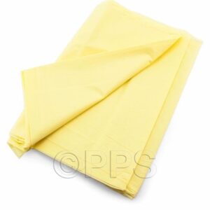PPS PLASTIC 2 TABLECLOTHS YELLOW