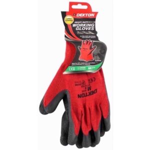 DEKTON WORKING GLOVES HEAVYDUTY MEDIUM PK12