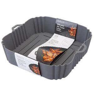 B&CO AIR FRYER SILICONE LINER SQUARE 18.5X16X4CM