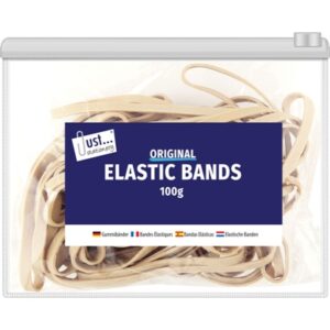 JUST STATIONERY ELASTIC BANDS ORIGINAL 100GM
