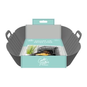 COOKE & MILLER Air Fryer Silicone Liner Square 18 x 18 X 4cm