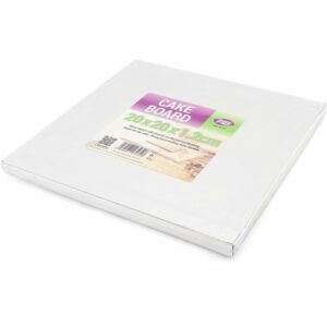 PPS CAKE BOARD SQUARE 8 INCH PK5