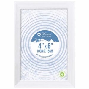 HOME COLLECTION WHITE FRAME 4X6