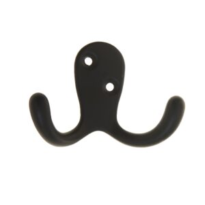 Homepride Online-Basic Double Robe Hook - Matt Black