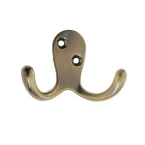 Homepride Online-Basic Double Robe Hook - Antique Brass
