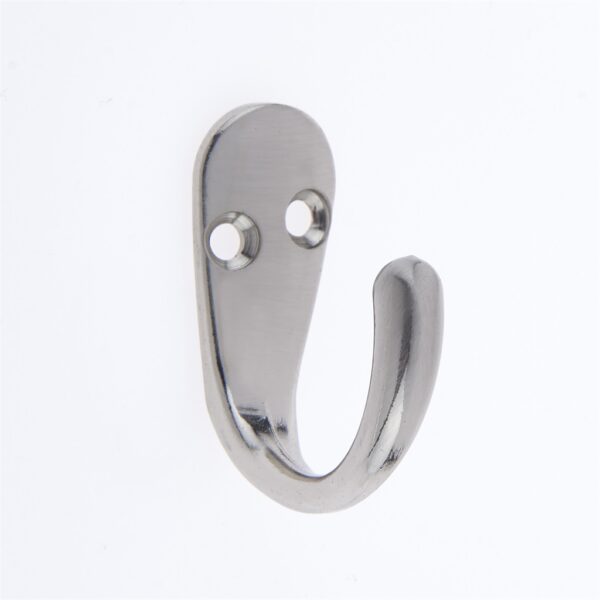 Homepride Online-Basic Single Robe Hook - Satin Nickel