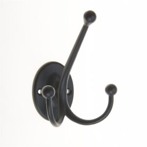 Homepride Online-Oval Tri Hook - Matt Black PK1