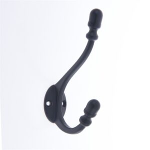 Homepride Online-Antique Deco Hook - Matt Black
