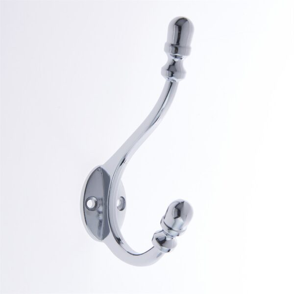 Homepride Online-Antique Deco Hook - Chrome