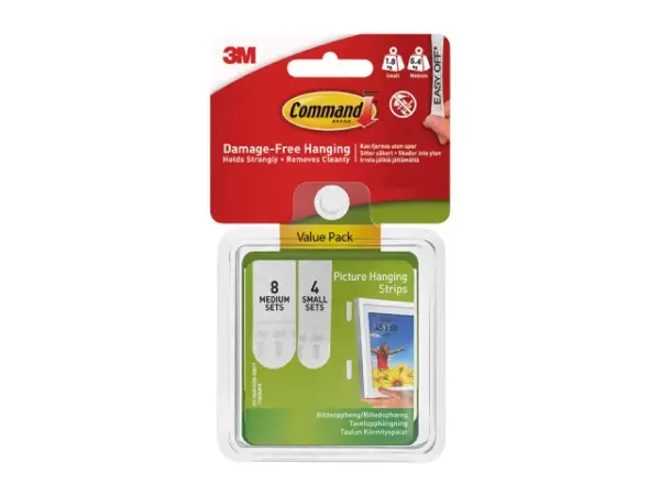 Homepride Online-3M COMMAND DAMAGE FREE HANGING  ASSORTED M 8X2 S 4X2