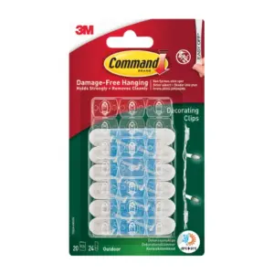Homepride Online-3M COMMAND 20 DECORATING CLIPS OUTDOOR