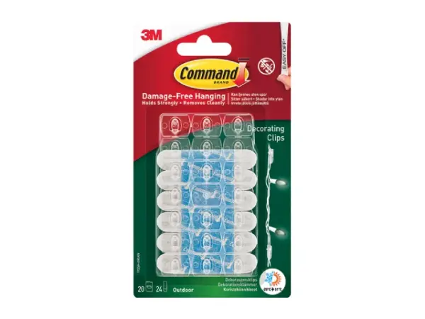 Homepride Online-3M COMMAND 20 DECORATING CLIPS OUTDOOR