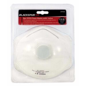 Homepride Online-BLACKSPUR 3PC FFP2 FACE MASK WITH VALVE