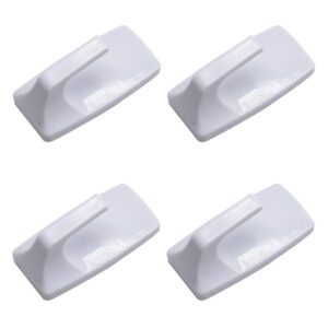 Homepride Online-AMTECH 4 pc RECTANGLAR REMOVABLE SELF-ADHESIVE HOOK SET