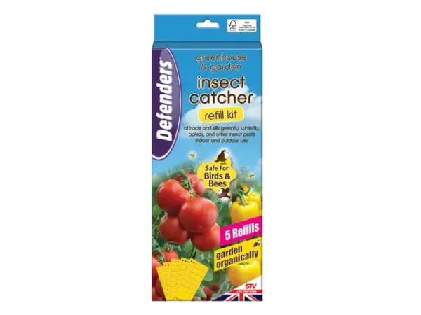 Homepride Online-DEFENDERS GREENHOUSE & GARDEN INSECT CATCHER 5 REFILL PACK