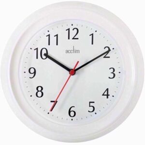 Homepride Online-Acctim wycombe white wall clock