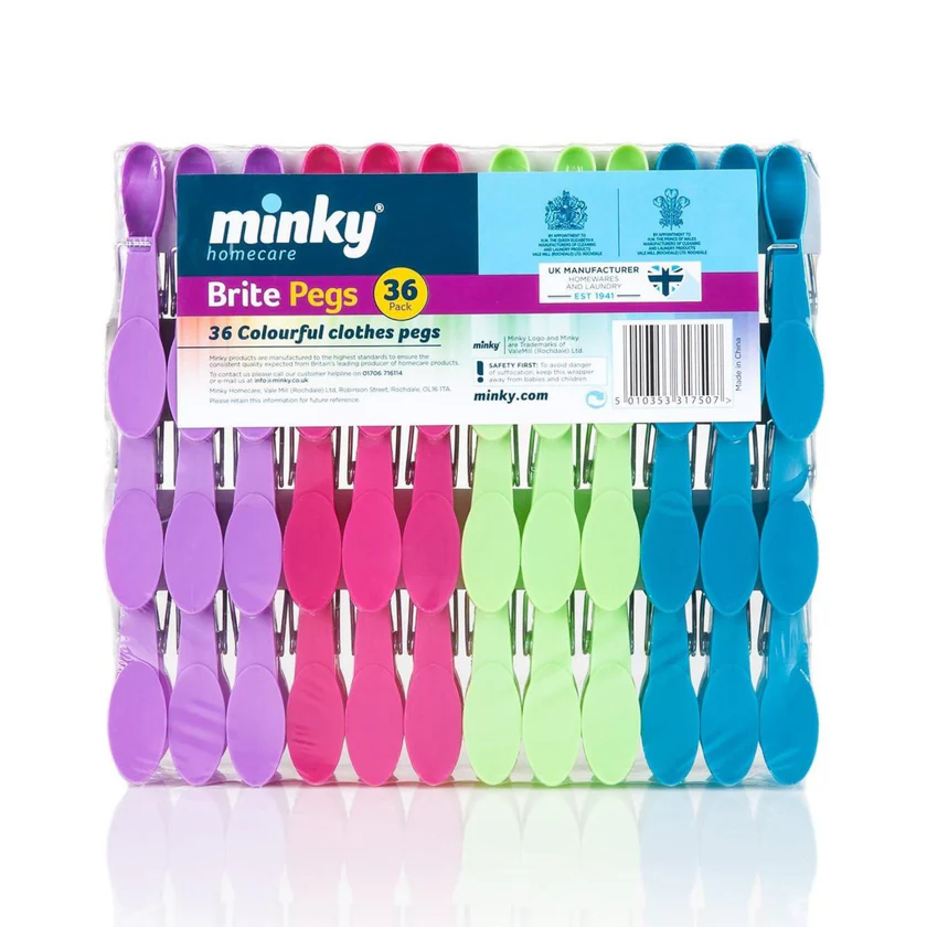 Homepride Online-MINKY BRITE PEGS 36pack