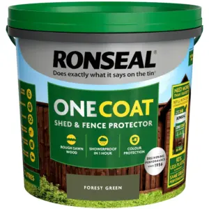 Homepride Online-RONSEAL ONECOAT SHED & FENCE PROTECTOR 5L FOREST GREEN