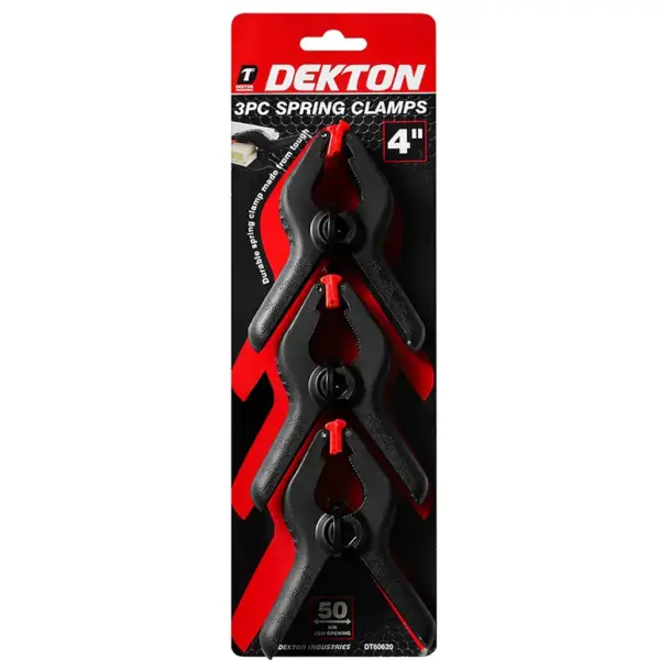 Homepride Online-Dekton 4" Heavy Duty Spring Clamps - 3 piece