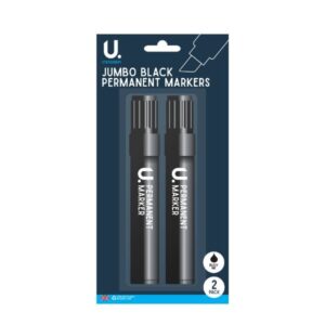 Homepride Online-U. Stationery Jumbo Black Permanent Markers